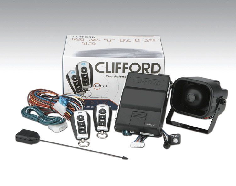 Clifford Matrix 1.2 Car 1 Way Security Alarm System with Keyless Entry