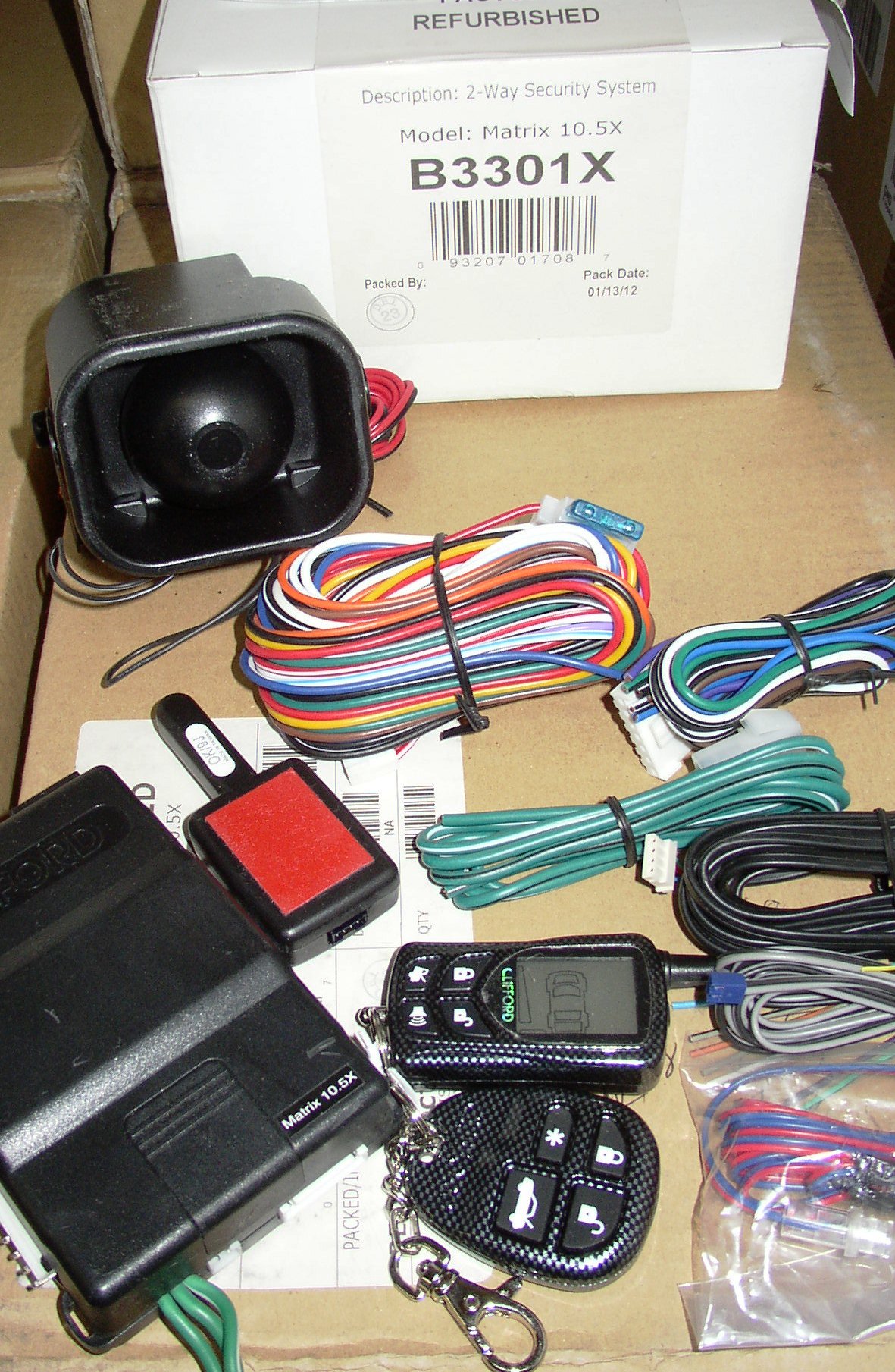 CLIFFORD MATRIX 10.5X 2 WAY LCD PAGER SECURITY SYSTEM W/ RESPONDER