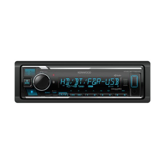 Kenwood KMM-BT732HD 1-DIN Media Receiver with Bluetooth, Alexa