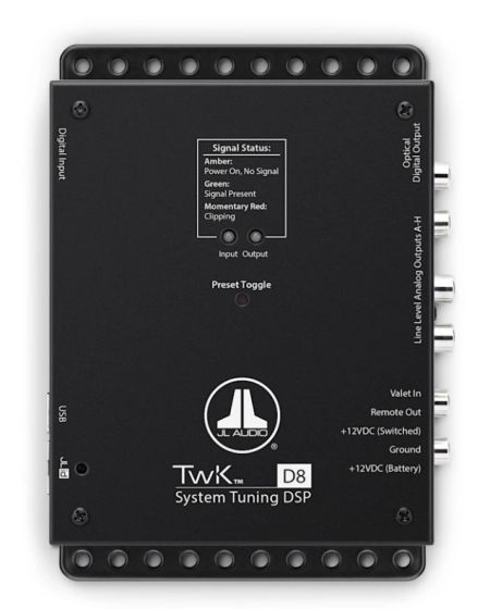 JL Audio TwK-D8 System Tuning DSP with Digital Optical Input / 8