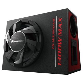 Pioneer TS-WX1210AM 12” 1300 Max Power Ported Enclosure Active Subwoofer with Built-in Amplifier