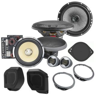 Focal Ford Bronco Rear Speaker Pods 2015-Up+  select Ford Vehicle Dash-Mount & Brackets + 6-1/2" component speaker system + 6-1/2" coaxial speakers