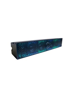 Diamond Audio SB4LED26 - 4" 6 Speaker Waterproof Soundbar System with LED and Radiator All-In-One Amplified Universal Soundbar with LED