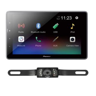 Pioneer DMHT450EX 9"Bluetooth Multimedia Digital Media Receiver + License Plate Rearview Camera