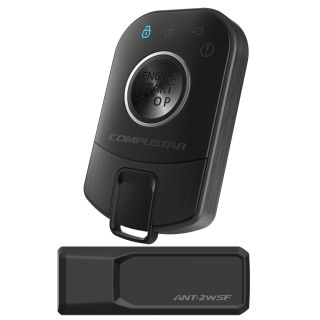 Compustar 2WR5R-SF Pro R5 2-Way LED Replacement Remote + ANT-2WSF Replacement 2 Way DSS w/ proximity LF antenna