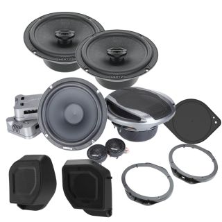 Hertz Ford Bronco Rear Speaker Pods 2021-Up + Dash-Mount Tweeter Plate + Speaker front Mounting Brackets Install 6"x9" speakers in for 2015-up Ford F-150 trucks + Cento Series 6-1/2" component speaker system + Cento Series 6-1/2" 2-way car speakers
