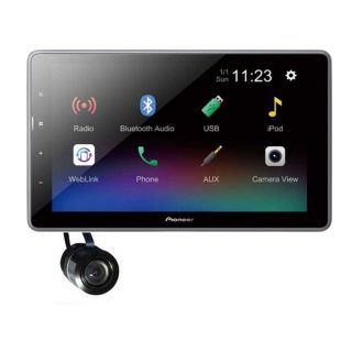 Pioneer DMHT450EX 9"Bluetooth Multimedia Digital Media Receiver + Bullet Style Back-up Camera