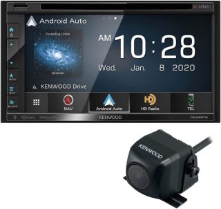 Kenwood Excelon DNX697S 6.8" Clear Resistive Touch Panel Navigation DVD Receiver with Bluetooth & HD Radio | Garmin Navigation | with Apple CarPlay and Android Auto | Plus CMOS-230 Rearview Camera