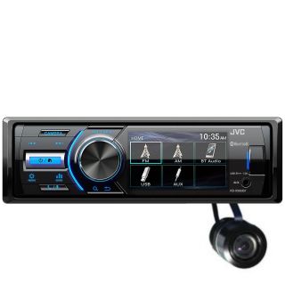 JVC KD-X560BT Digital media receiver for Jeep, powersports, or marine applications (does not play CDs) + Bullet style Back-up Camera