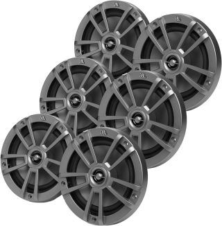 JBL MARSPKST6GRYZ-X3 6.5 "2-Way Marine Audio Speaker 60W - Grey 