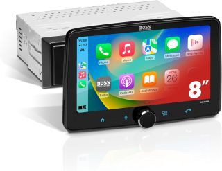 BOSS Audio Systems BCPA9 - Single Din Chassis with Detachable 9" Capacitive Touchscreen, Apple CarPlay, Android Auto, Bluetooth, No DVD, RGB Illumination, High Resolution FLAC Audio (Refurbished)