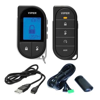 Directed Electronics 7756V(1) 2-way LCD & 7656V (1) 1-Way 5-Button Replacement Remote Control Transmitter + Micro USB Charging Cable w/Antenna 