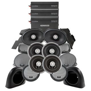 Kenwood Excelon Motorsports PHD5SGLC1 2014-Up Harley Davidson® Street Glide® Air Cooled MAX Front & Rear Amplifier Package
