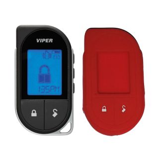 Viper 7756V 2-Way Replacement Remote Control + 7756VR Soft Silicone Protective Cover for Viper-Red