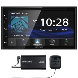 Kenwood DDX57S DVD/CD receiver with AM/FM RDS tuner 6.75" capacitive touchscreen display| Plus SiriusXM SXV300V1 Tuner and Antenna