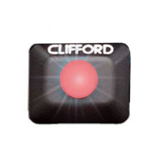 Directed Electronics 905235 RED led light (NOT BLUE) Clifford Bezel L.E.D. G4/G5 style Clifford Red LED w/ rectangular flush mount bezel