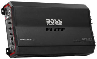 BOSS Audio Systems Elite BE1500.1 Monoblock Car Amplifier - 1500 Watts, 2 4 Ohm Stable, Class AB, Mosfet Power Supply, Great For Subwoofers (Renewed) 
