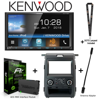 Kenwood DDX775BH + Dashkit for Ford F-150 + ADS-MRR + Antenna Adapter