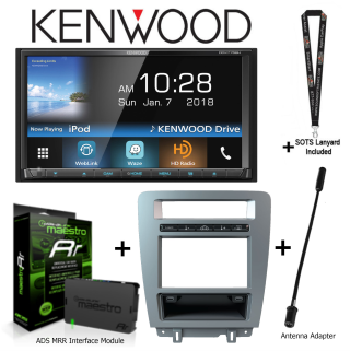 Kenwood DDX775BH + Dash kit for Ford Mustang + ADS-MRR + Antenna Adapter