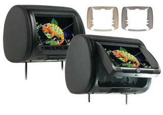 Concept Pair CLD-903 9" Headrest Monitors w/ Built in DVD HD Input New CLD903 x2
