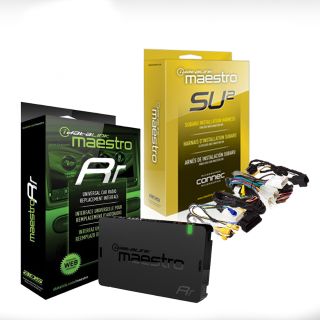 Maestro RR ADS-MRR Universal Radio Replacement and Steering Wheel Interface + iDatalink HRN-RR-SU2 Interface Harness + Freshener fits select 2012-2018 Subaru vehicles