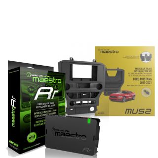 iDatalink Maestro ADS KIT-MUS2 Dash Kit and T Harness for Select 2015+ Ford Mustang + ADS-MRR Interface Module