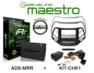 iDatalink Maestro KIT-CHK1 w/ ADS-MRR Dash Kit For 2014-2017 Jeep Cherokee & Universal Radio Replacement and Steering Wheel Interface 