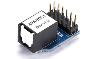 PAC APA-TOS1 TOSLINK adapter for PAC's AmpPRO interface: send an optical digital signal to your amp or processor APATOS1
