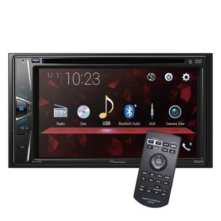 Pioneer AVH-120BT Multimedia DVD Receiver with 6.2 Inch WVGA Touchscreen Display and Built-in Bluetooth© for Hands-free Calling & Audio Playback | Double Din + CXE5116 Remote Control 