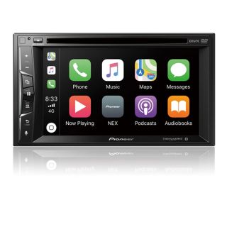 Pioneer AVH-1500NEX DVD Receiver with 6.2"  Resistive VGA Touchscreen Display, Apple CarPlay, Built-in Bluetooth, and SiriusXM-Ready AVH1500NEX