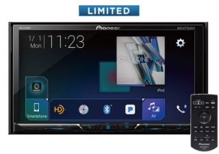 Pioneer AVH-2440NEX Multimedia DVD Receiver with 7" WVGA Display, Apple CarPlay, Android Auto, Built-in Bluetooth, HD Radio Tuner, SiriusXM-Ready and AppRadio Mode + AVH2440NEX
