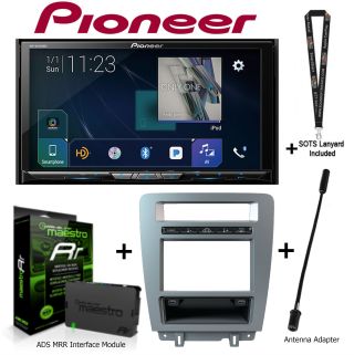 Pioneer AVHW4400NEX + Dash kit for Ford Mustang + ADS-MRR + Antenna Adapter