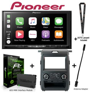 Pioneer AVH-W4500NEX DVD Player ADS Dashkit KIT-K150 Maestro Interface fits F-150