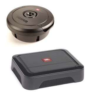 JBL AMPCBA600AM Mono Subwoofer Amp + SUBSDBASSHUBAM Stadium BassHub 11" Passive Sealed Enclosure Bundle