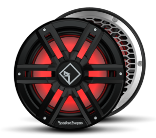  Rockford Fosgate M2 12" DVC 2Ω Color Optix™ Sealed Enclosure Marine Subwoofer (Black)