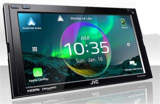 JVC KW-M875BW 6.8" Short Chassis Multimedia Receiver with Wireless Apple Carplay Wireless Android Auto and Bluetooth
