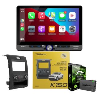 Jensen CAR140MW 10.1" Digital multimedia receiver bundled with iDatalink Maestro Dash Kit (KIT-F150) and MRR (ADS-MRR) Interface for select 2013-14 Ford F-150 models with 4.3″ (My Ford) screen