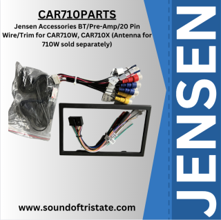 Jensen Accessories Original AV Input & Pre-Amp Output Connect/Wiring harness/Preout/Video harness/Microphone