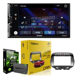 Jensen CAR714MW 71" Digital media receiver bundled with iDatalink Maestro Dash Kit (KIT-CAM1) and MRR (ADS-MRR) Interface for 2010-15 Chevrolet Camaro 