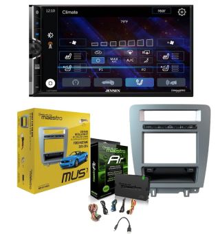 Jensen CAR140MW 10.1" Digital multimedia receiver bundled with iDatalink Maestro Dash Kit (KIT-MUS1) and MRR (ADS-MRR) Interface for select 2010-14 Ford Mustang 