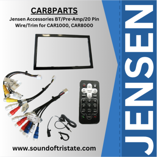 Jensen Accessories BT/Pre-Amp/20 Pin Wire/Trim for CAR1000/CAR8000
