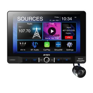 Jensen CAR910X Digital Multimedia Receiver + Bullet Style Backup Camera