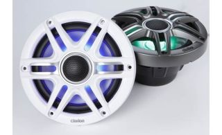Clarion CMSP-651RGB-SWG Premium 6-1/2" marine speakers with built-in RGB LED