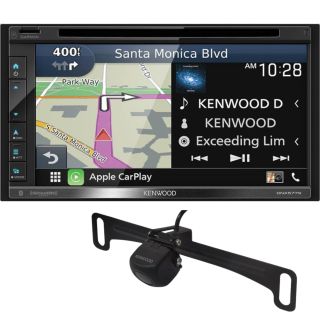 Kenwood DNX577S Navigation receiver + Backup Camera with License Plate Bracket