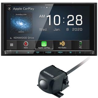 Kenwood Excelon DNX997XR 6.8" HD Screen Navigation/DVD Receiver with CarPlay and Android Auto + CMOS-230 Universal Backup Camera
