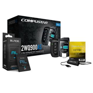 Compustar CS2WQ900-AS All-in-One 2-Way Car Remote Start & Alarm + iDatalink ADS-BLADE AL Universal 'all-in-one' integration cartridge + idataLink ADS-USB Weblink USB Interface Bundle 
