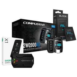 Compustar CS2WQ900-AS All-in-One 2-Way Car Remote Start & Alarm + iDatalink ADS-BLADE AL Universal 'all-in-one' integration cartridge + X1 LTE Module Bundle