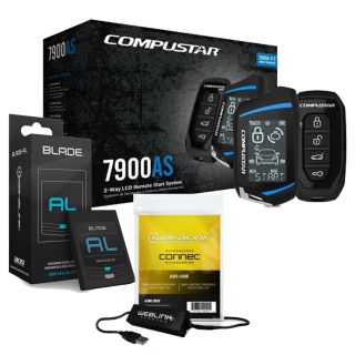 Compustar CS7900-AS 3000 FT. All-in-One 2-Way Car Remote Start & Alarm + iDatalink ADS-BLADE AL Universal 'all-in-one' integration cartridge + idataLink ADS-USB Weblink USB Interface Bundle ( Installation NOT included)