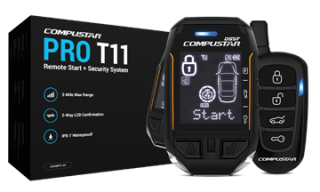 Compustar PRO T11 CSPWT11-AS 2 Way 3 Mile Security & Remote Start System
