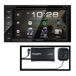 Kenwood DDX276BT 6.2” DVD Receiver with Bluetooth | Double DIN Bluetooth Car Stereo with 6.2” Clear Resistive Touch Panel | | Plus SiriusXM SXV300v1 Connect Vehicle Tuner Kit for Satellite Radio